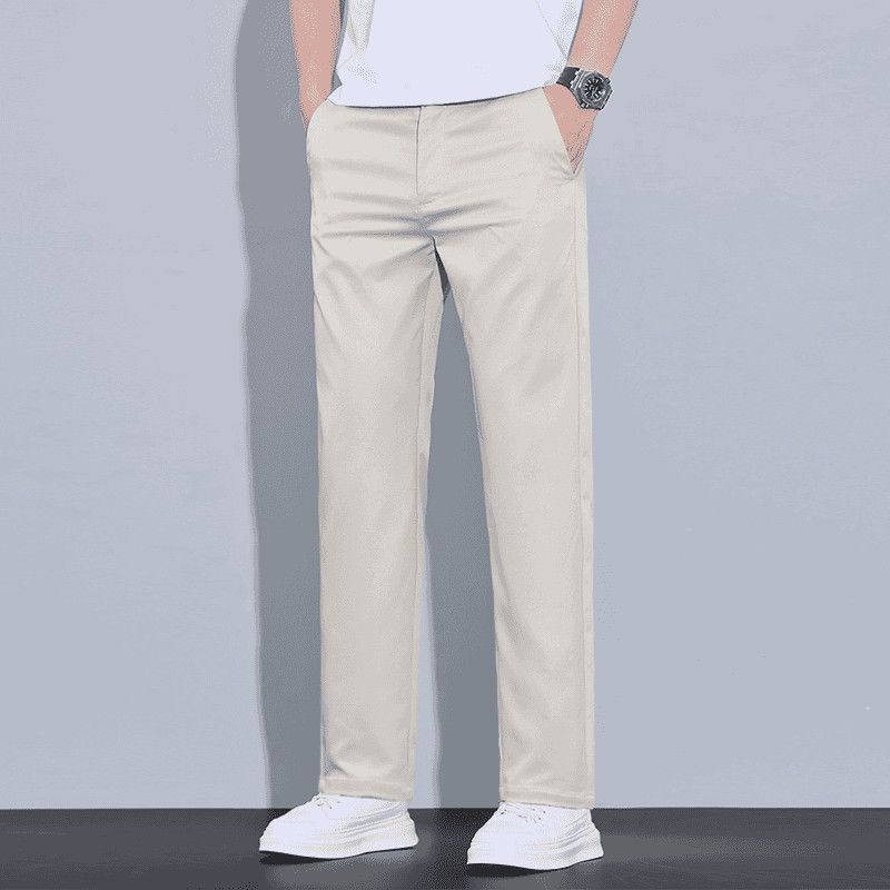Chino Pants Men - Heren chino broek met middelhoge taille,