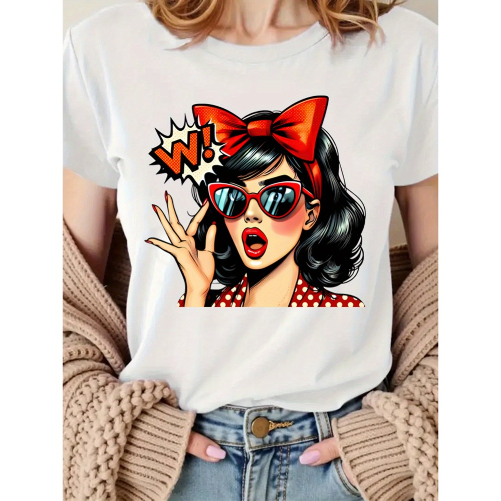 Mens Fashion In The 50S - Retro Pop Art Dames T-shirt met