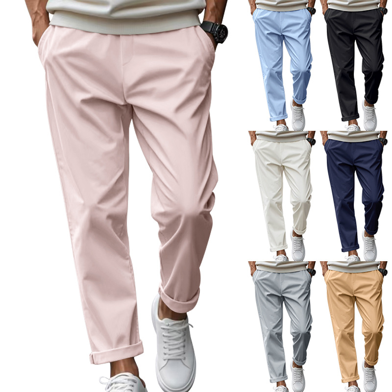 Chino Pants Men - Heren chino broeken met elastische tailleband