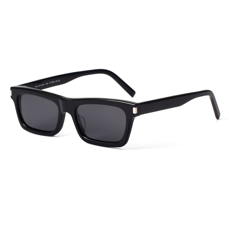 Men'S Paris Fashion Week - Paris Fashion Week Zwarte Superzonnebril Sl461