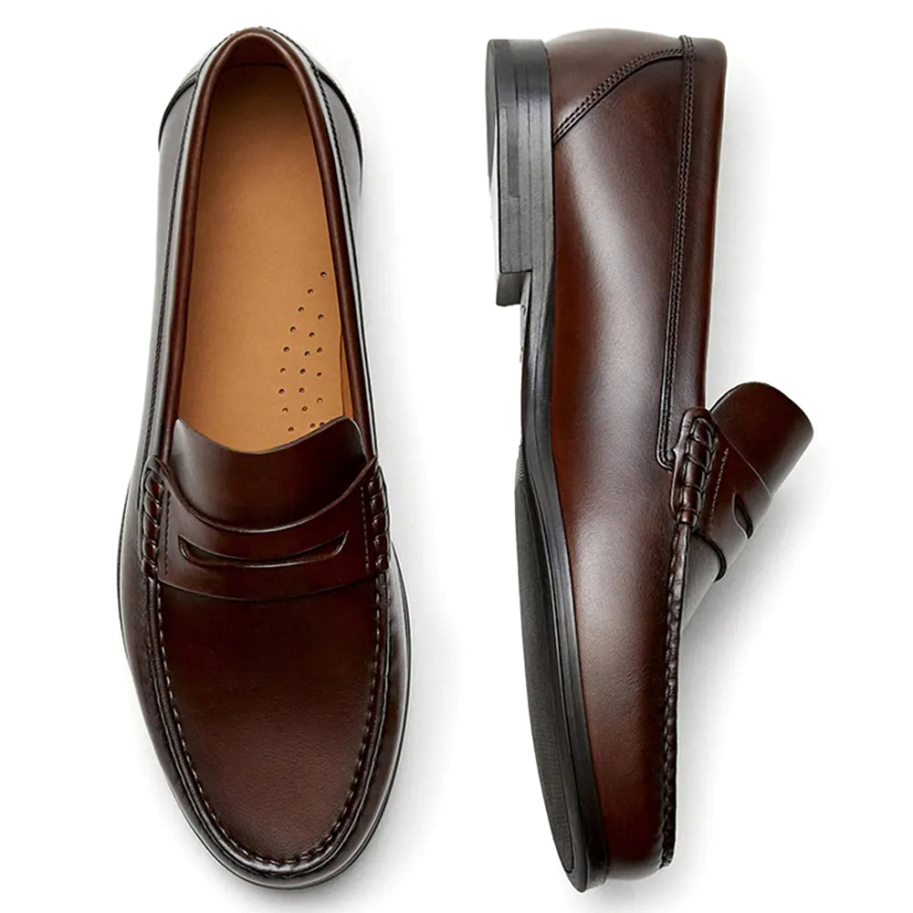 Men'S Fashion Everyday - Heren loafers van kalfsleer, ademend, instapmodel,