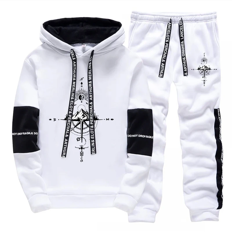 Men'S Fashion Hoodie - Nieuwe herfst-winter heren trainingspak mode casual