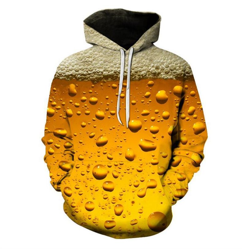 Men'S Fashion Hamburg - 2024 Nieuwe 3D Afdrukken Bier Hamburg