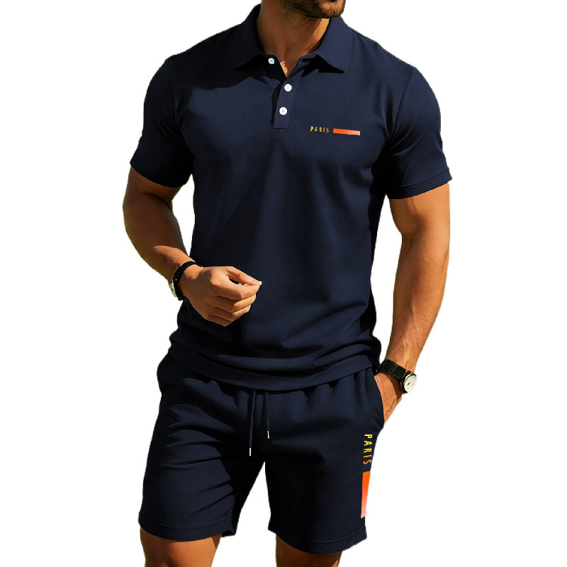 Paris Fashion Men - PARIS Print Hoogwaardig zomerpoloshirt voor heren,