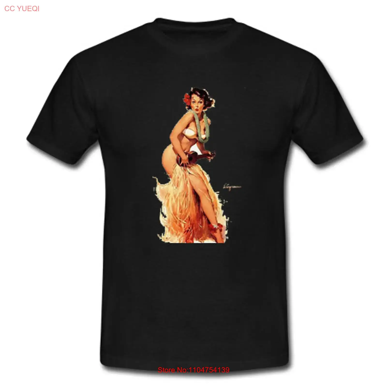 Mens Fashion In The 50S - Heren retro T-shirt Vintage Hawaiiaanse Hula