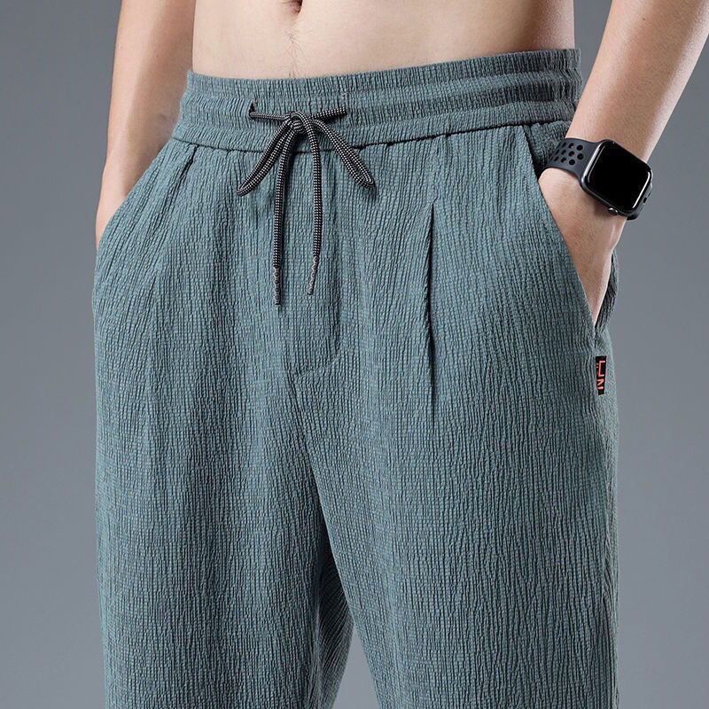 Chino Pants Men - Zomer Ijs Zijde Man Jogger Linnen