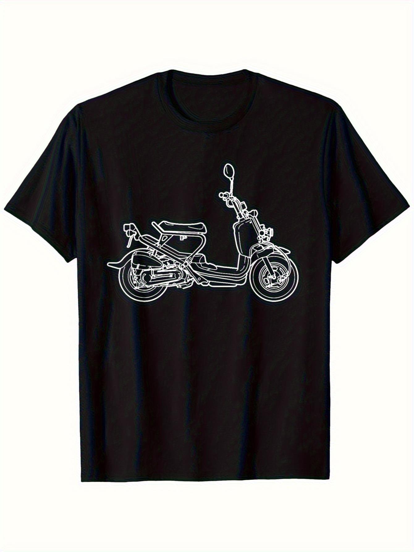 Mens Fashion In The 50S - Vintage Piaggio motorfiets T-shirt voor heren