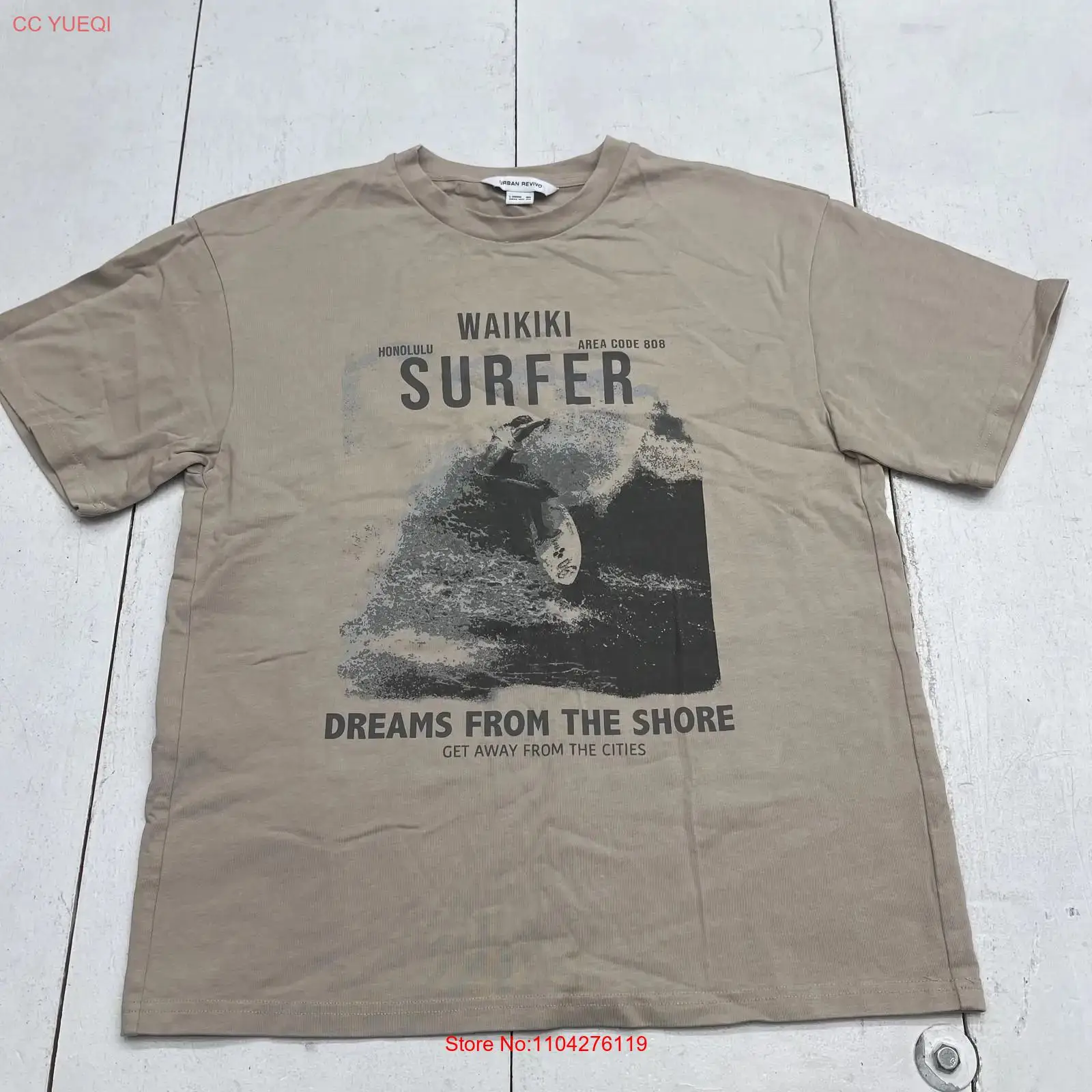 Mens Fashion Urban - URBAN REVIVO Waikiki Surfer T-shirt Heren
