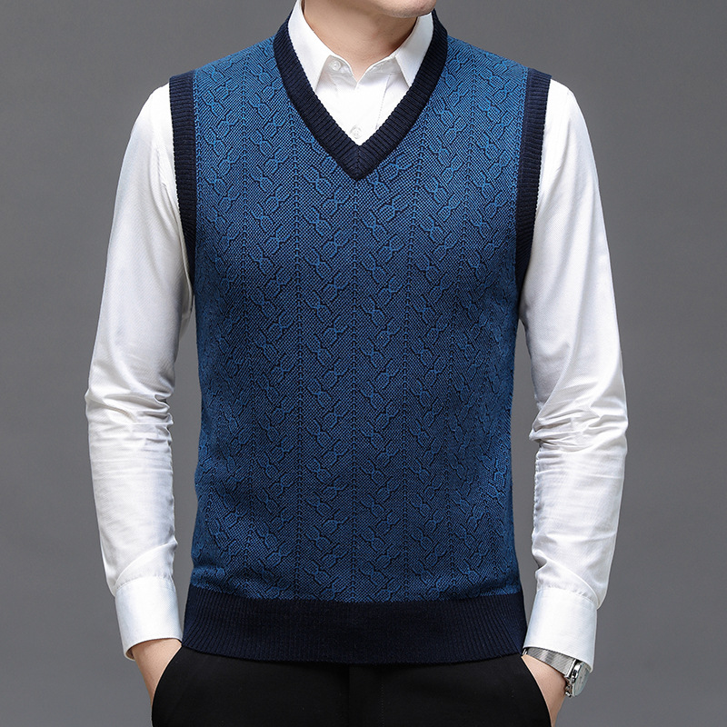 Men'S Fashion V Neck Sweater - BROWON Merk Trui Herenkleding 2026 Herfst
