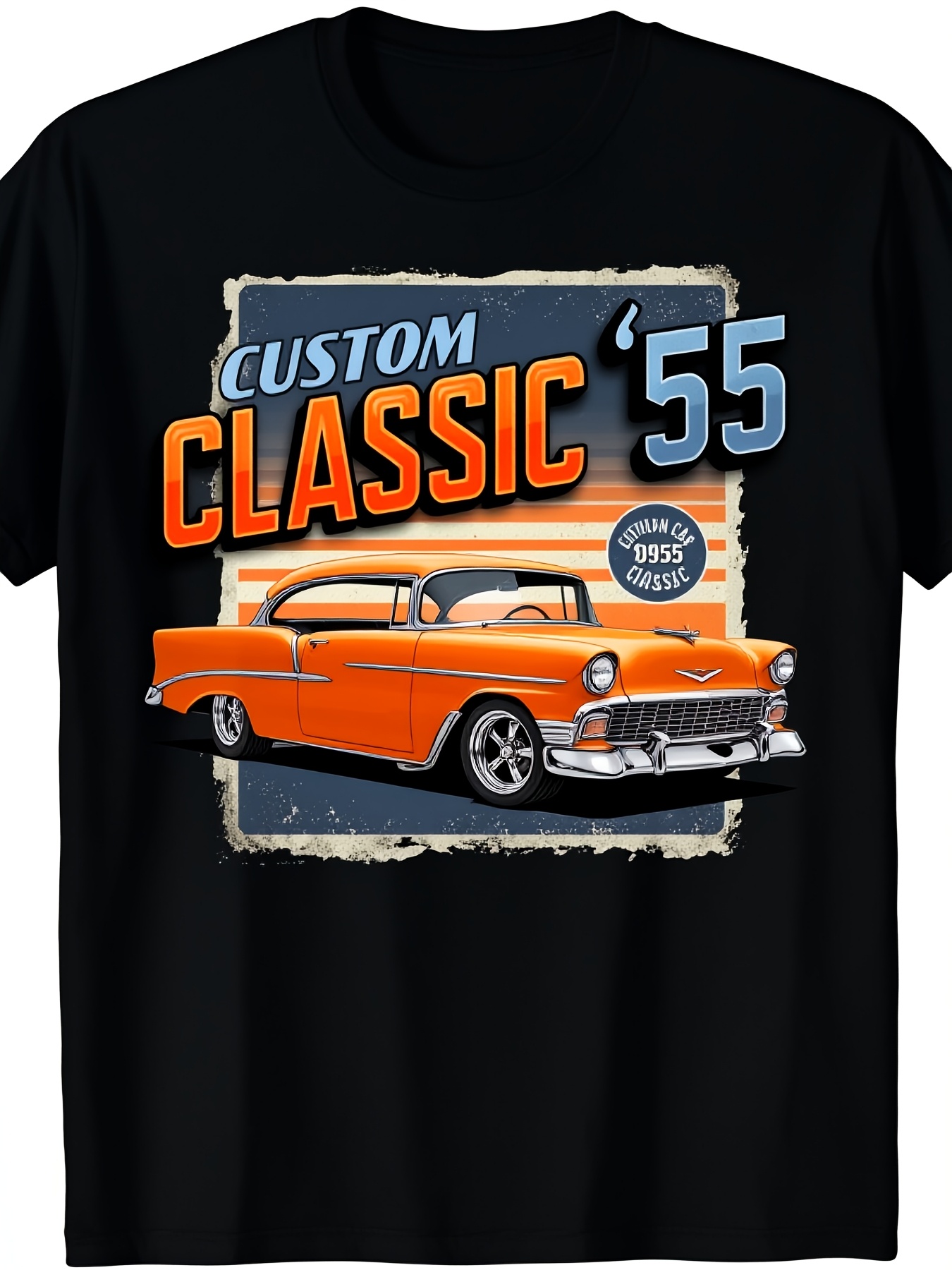 Mens Fashion In The 50S - 1pc Vintage 1955 klassieke auto grafische