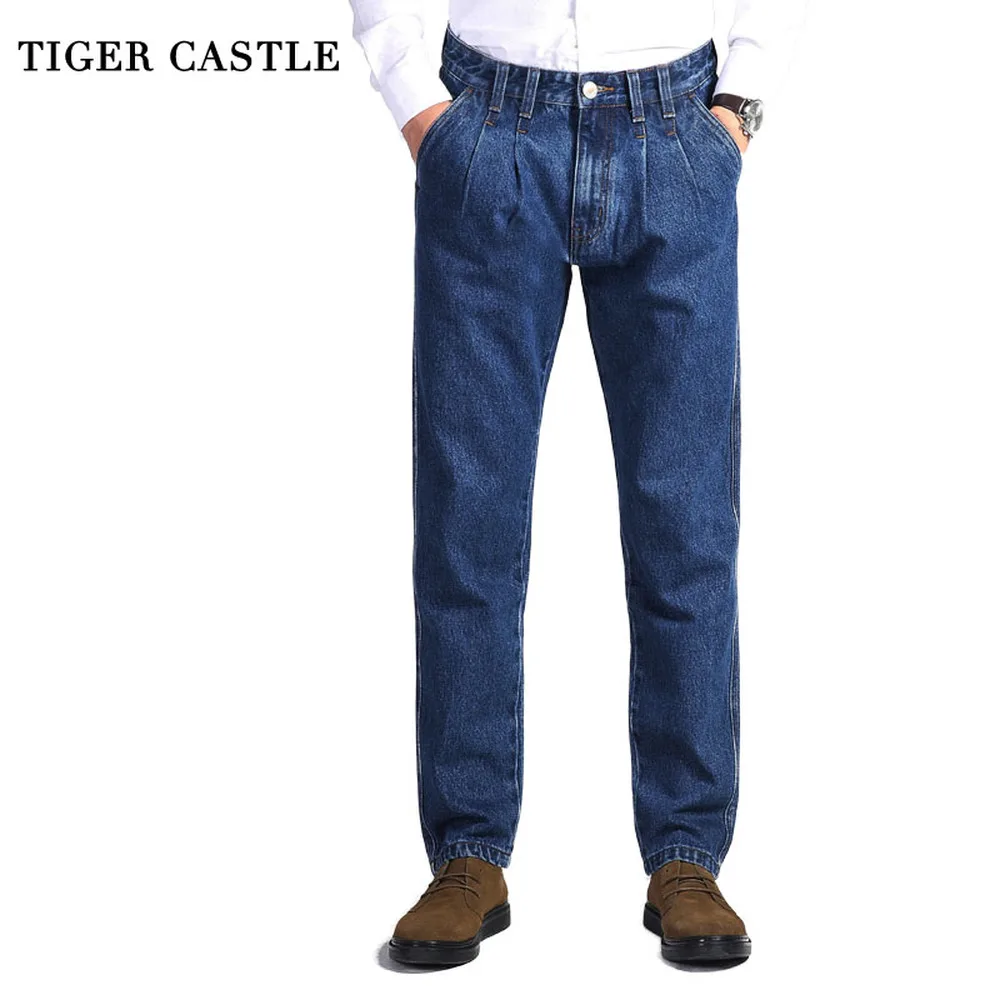 Men'S Fashion With Baggy Jeans - Tijger Kasteel Heren 100% Katoen Dikke