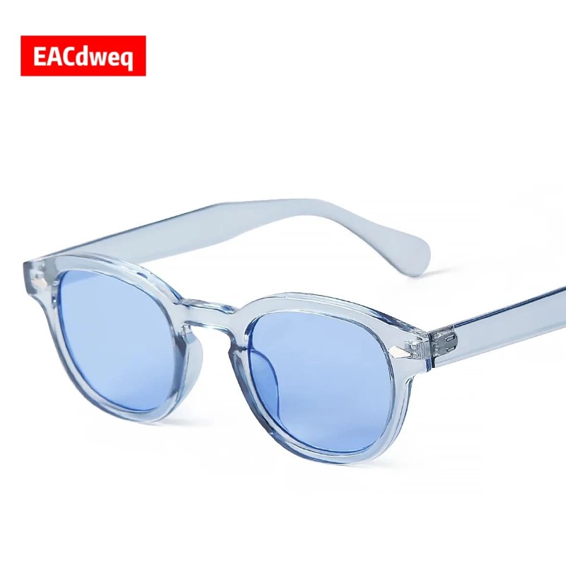 Mode transparante blauwe ronde - Men'S Fashion Round Glasses recensie en prijs