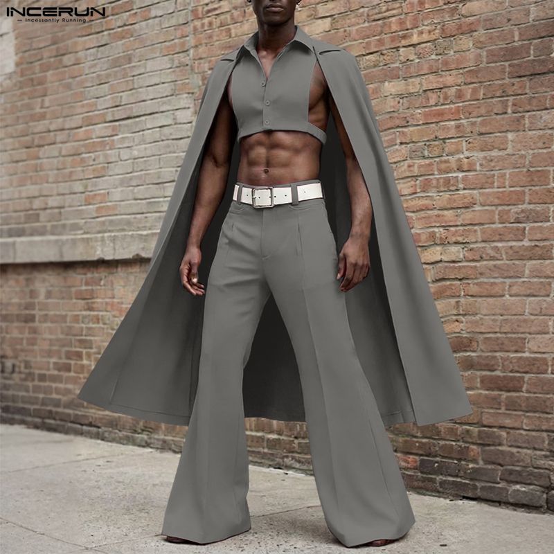 INCERUN Mannen Sets Effen Kleu - Men'S Fashion Color recensie en prijs