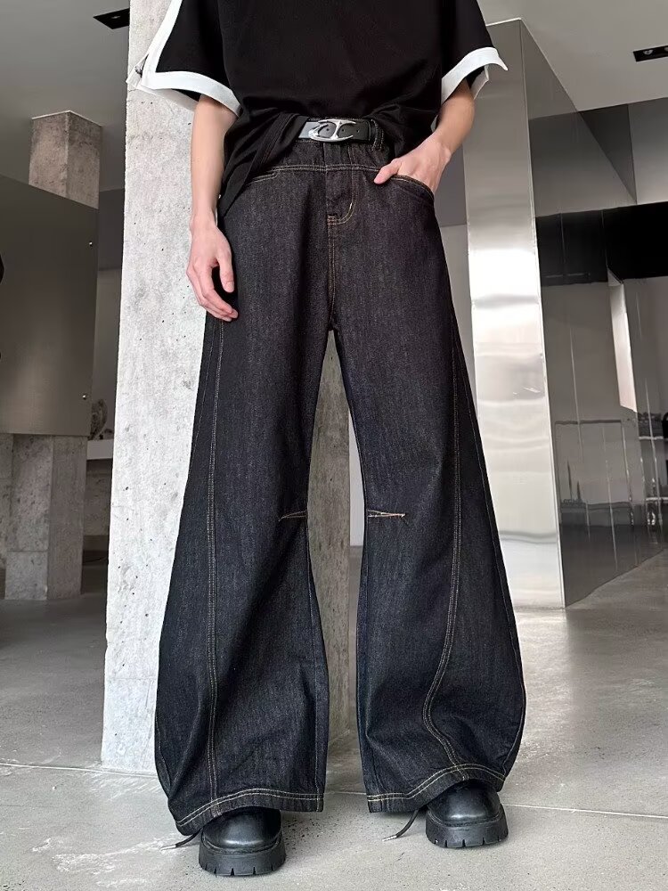 2026 Ropa Y2K Mode Patchwork Z - Men'S Fashion With Baggy Jeans recensie en prijs