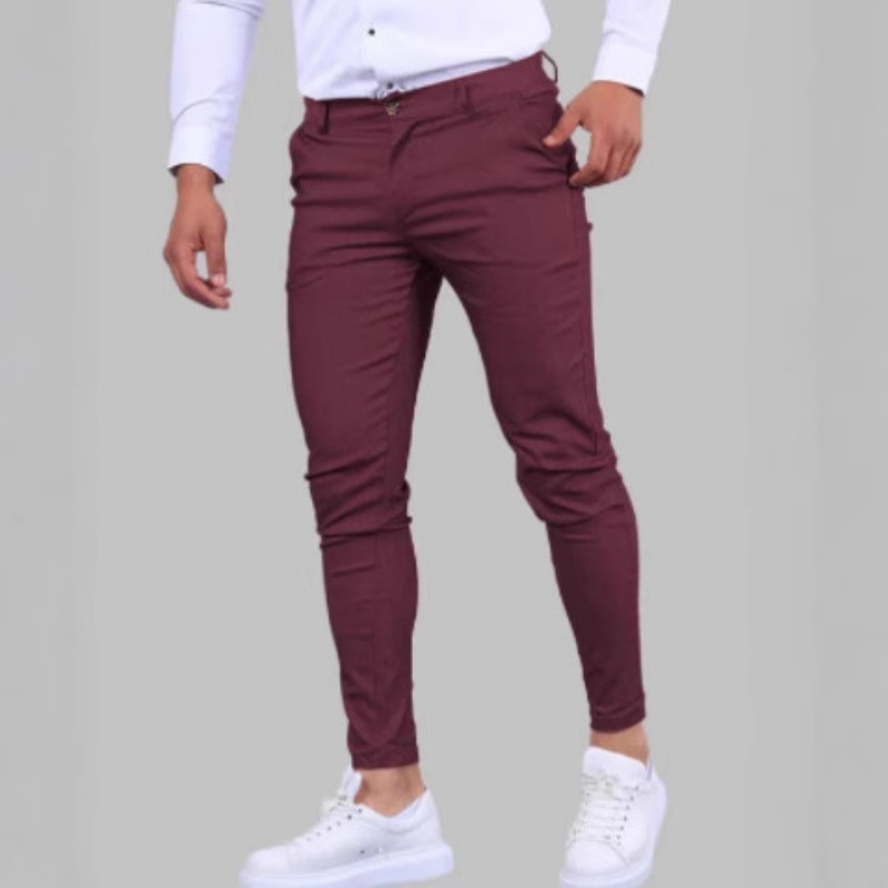 Heren bordeauxrode slim fit ch - Chino Pants Men recensie en prijs