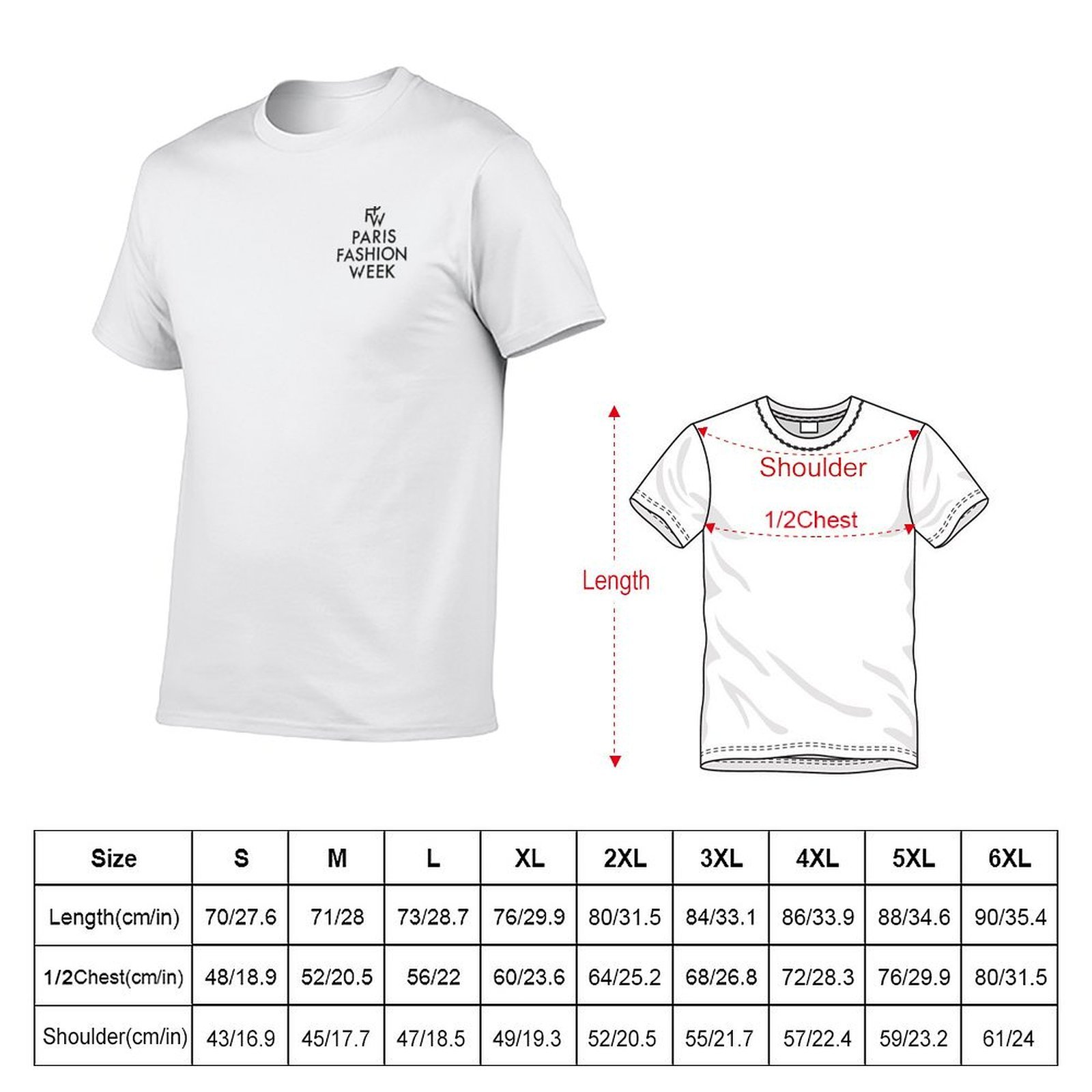 Paris Fashion Week T-shirt t-s - Men'S Paris Fashion Week recensie en prijs