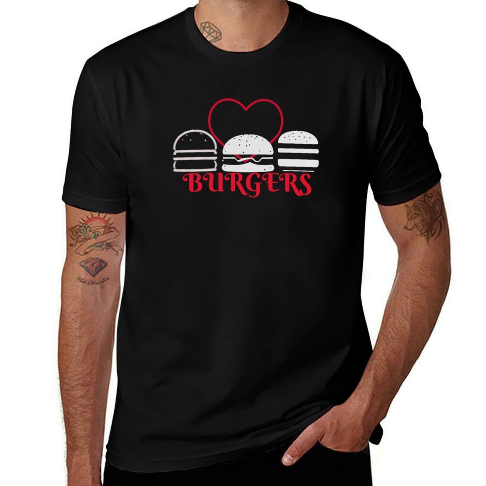 LOVE BURGERS - HAMBURGERS T-sh - Men'S Fashion Hamburg recensie en prijs