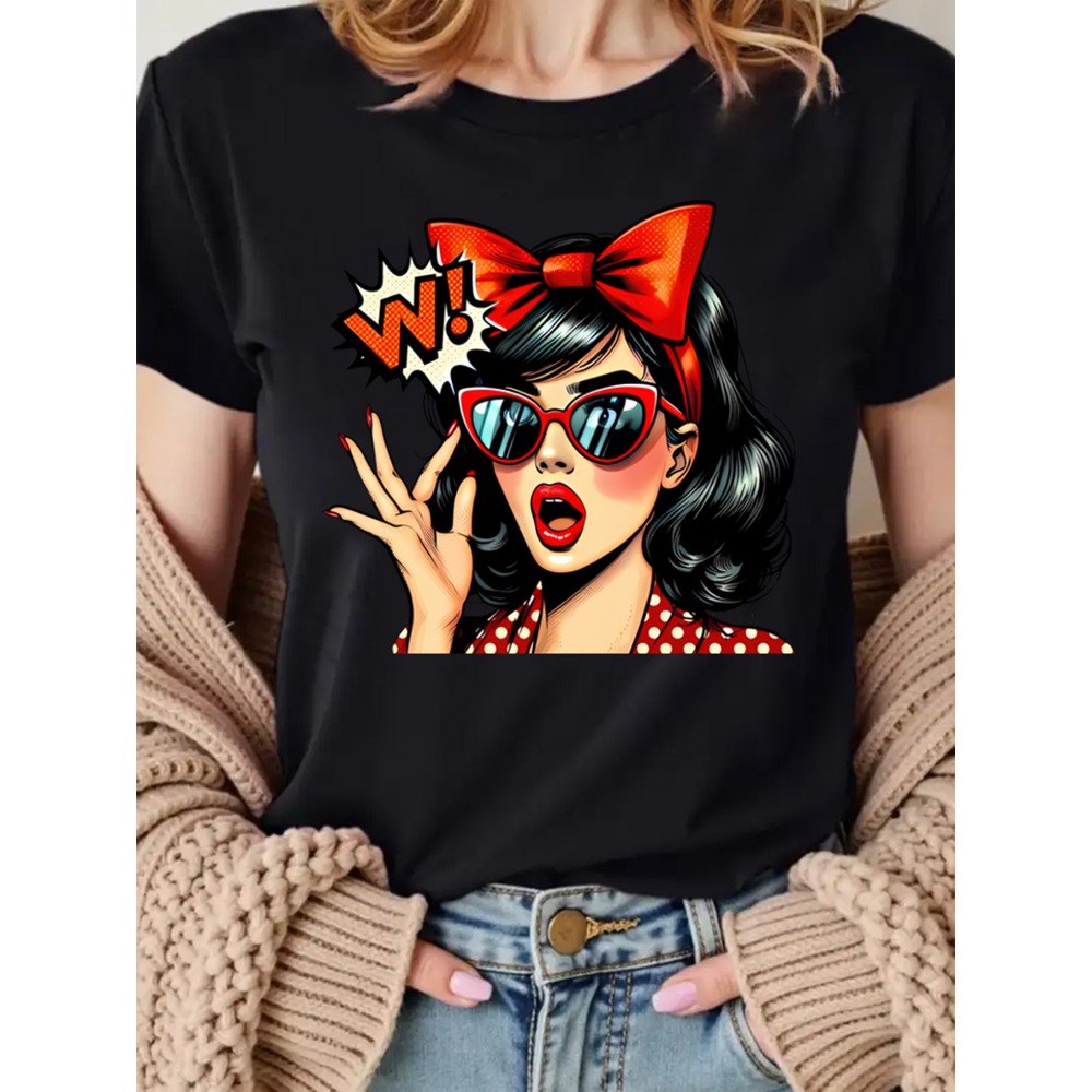 Retro Pop Art Dames T-shirt me - Mens Fashion In The 50S recensie en prijs