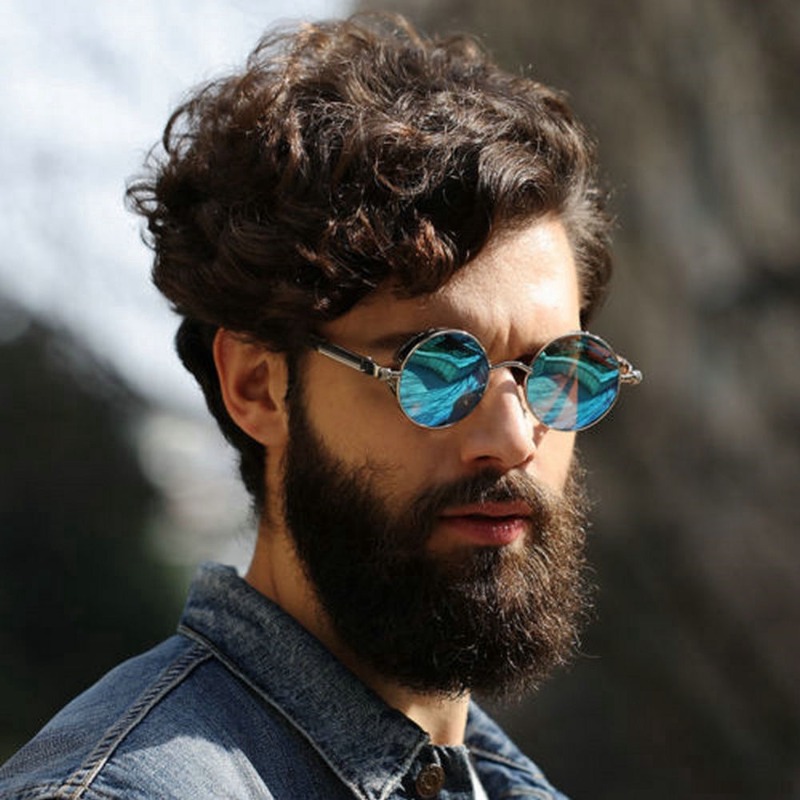 Metalen Steampunk zonnebril he - Men'S Fashion Round Glasses recensie en prijs