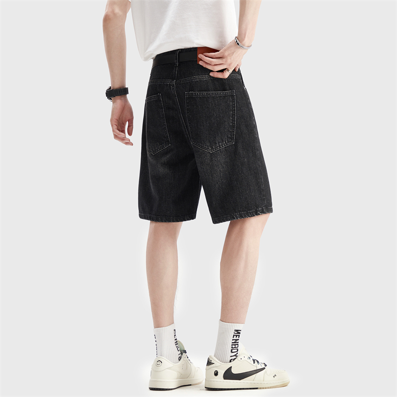 Zomer dunne zwarte denim short - Men Fashion Jeans recensie en prijs
