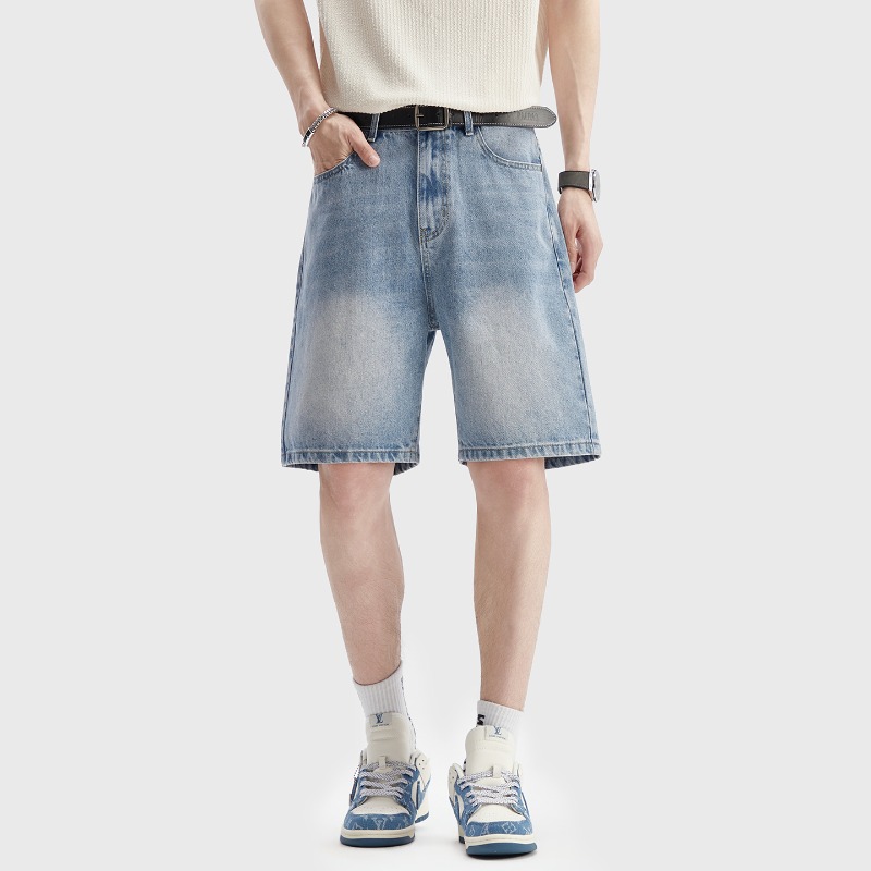 Zomer dunne zwarte denim short - Men Fashion Jeans recensie en prijs