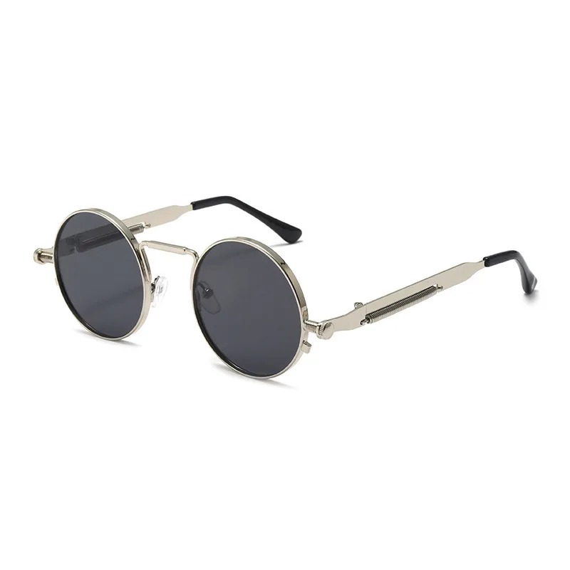 Vintage metalen frame ronde zo - Men'S Fashion Round Glasses recensie en prijs