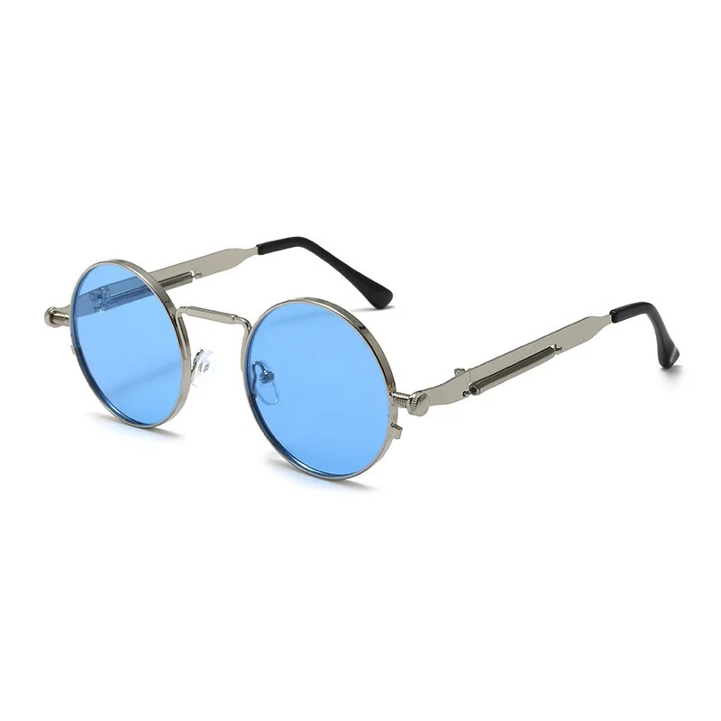Vintage metalen frame ronde zo - Men'S Fashion Round Glasses recensie en prijs