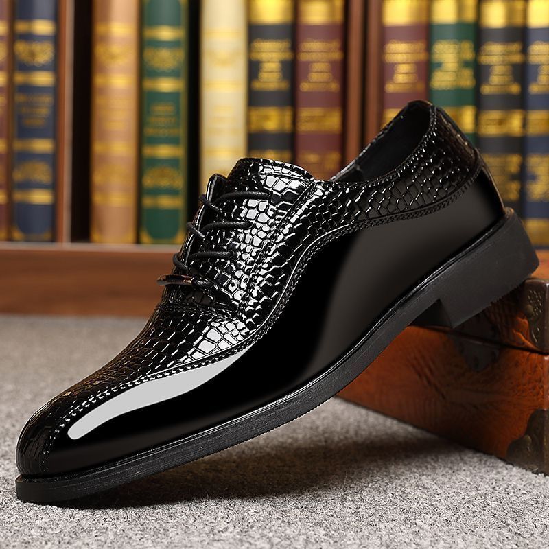 Heren glanzende lakleren schoe - Men Fashion Korean Style recensie en prijs