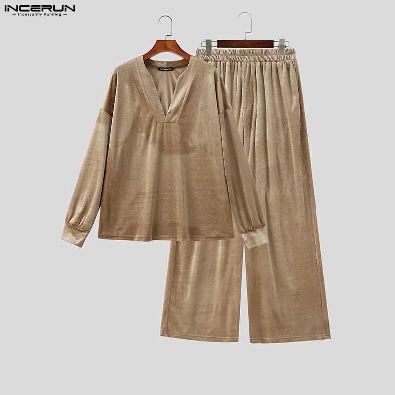 INCERUN Herensets Effen Kleur  - Men'S Fashion Color recensie en prijs
