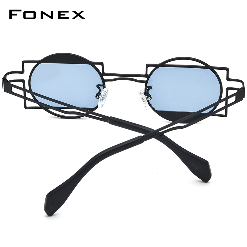 FONEX Pure Titanium Zonnebrill - Men'S Fashion Round Glasses recensie en prijs