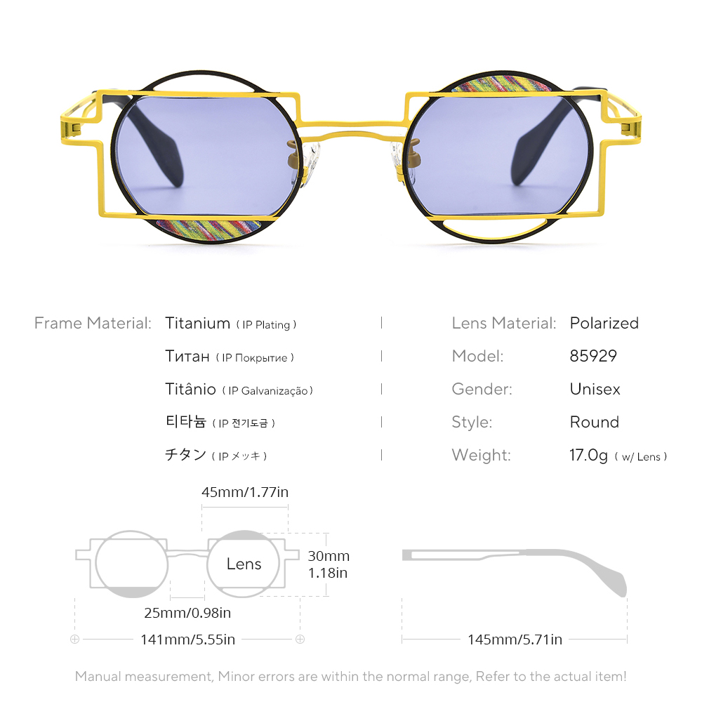 FONEX Pure Titanium Zonnebrill - Men'S Fashion Round Glasses recensie en prijs
