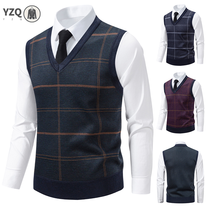 Gebreide trui met V-hals voor  - Men'S Fashion V Neck Sweater recensie en prijs