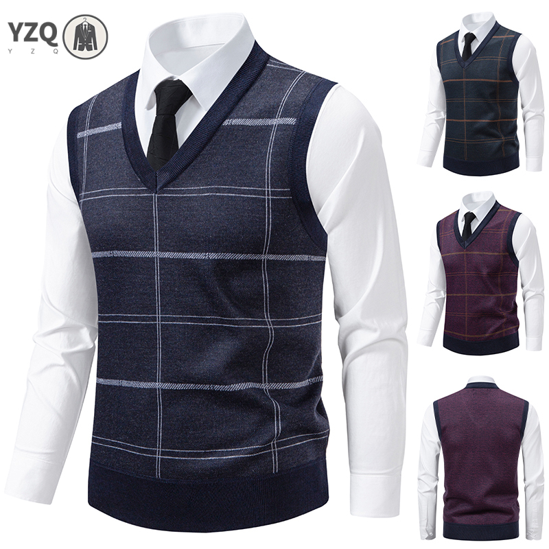 Gebreide trui met V-hals voor  - Men'S Fashion V Neck Sweater recensie en prijs