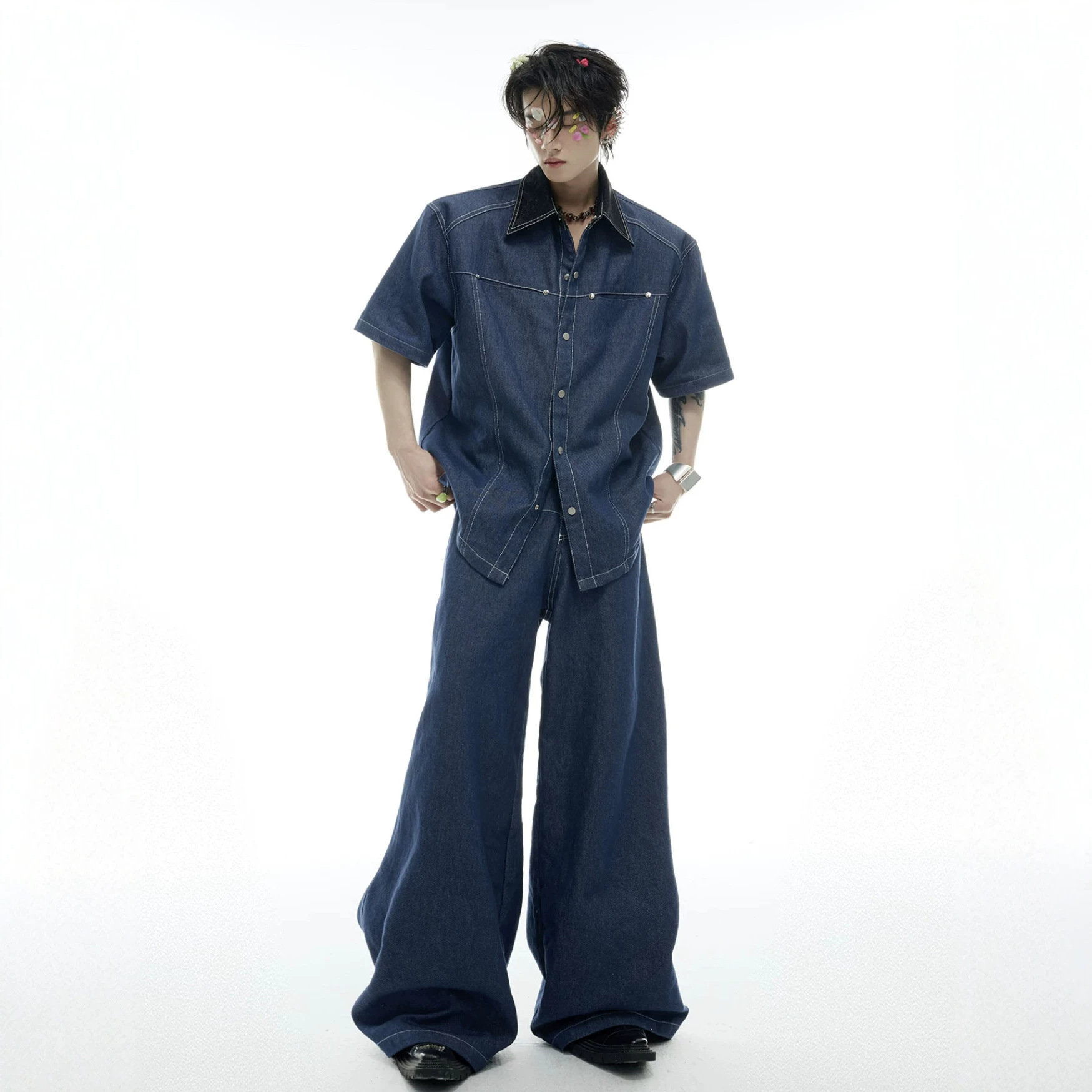 Zomer heren denim set, Amerika - Men Fashion Jeans recensie en prijs