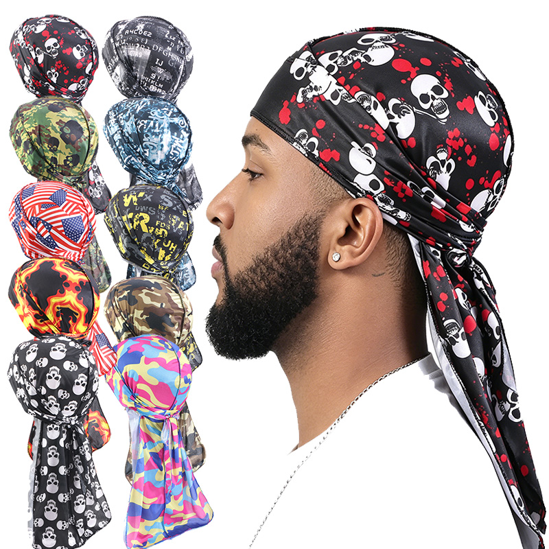 3 STKS Mode Lange Staart Durag - Mens Fashion Caps recensie en prijs