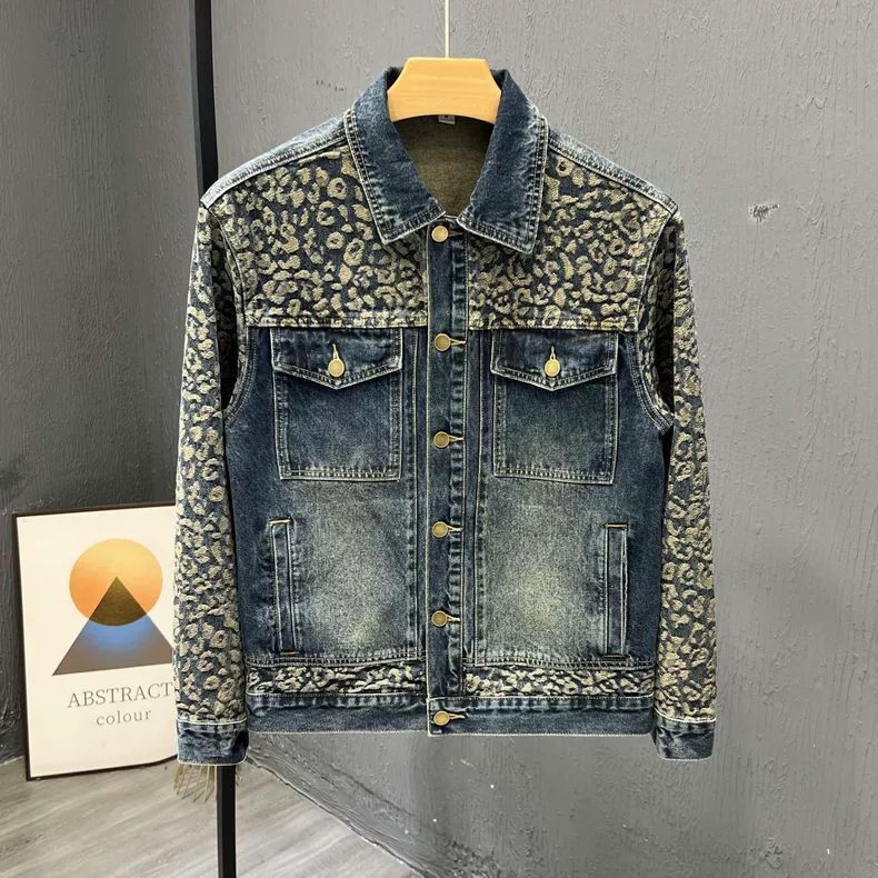 Nieuwe trendy coole spijkerjas - Men Fashion Korean Style recensie en prijs