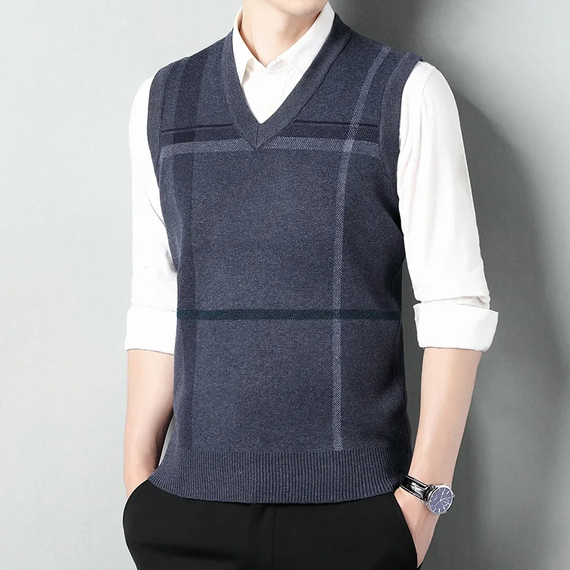 Knitted Sweater Vests Men V-ne - Men'S Fashion V Neck Sweater recensie en prijs