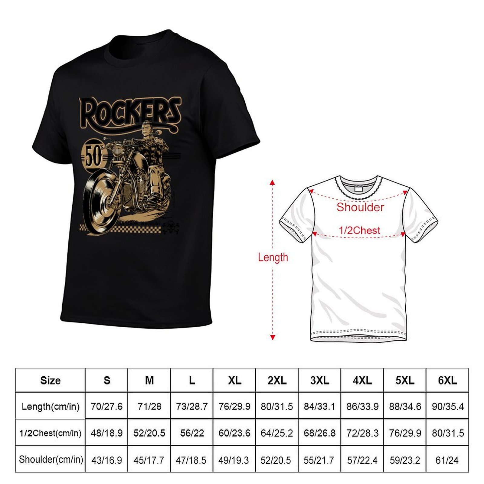 Rockers 50s T-shirt Mode Eenvo - Mens Fashion In The 50S recensie en prijs