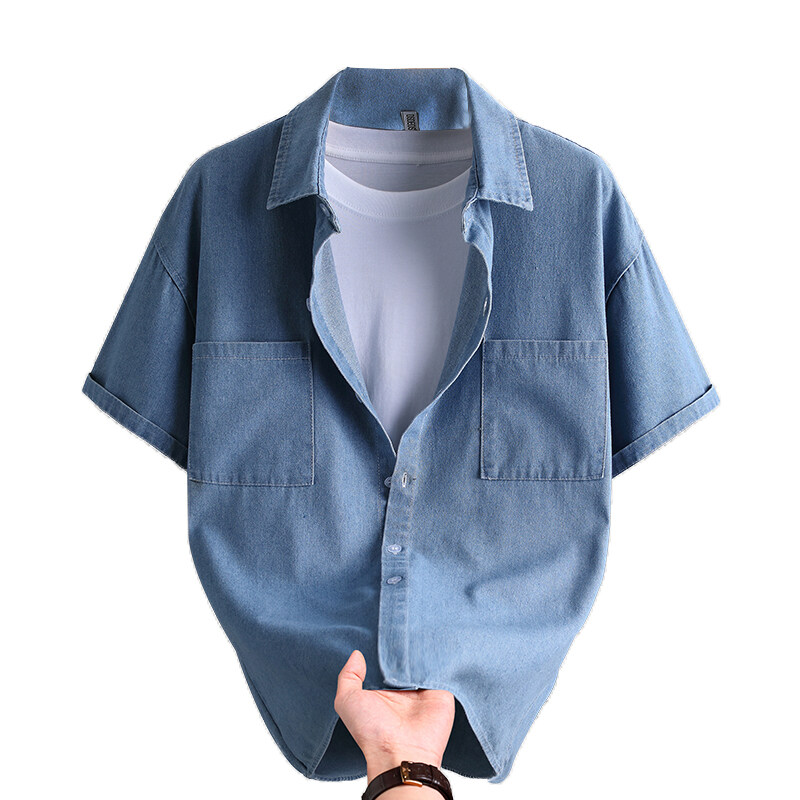 Denim overhemd voor heren, zom - Mens Fashion Urban recensie en prijs