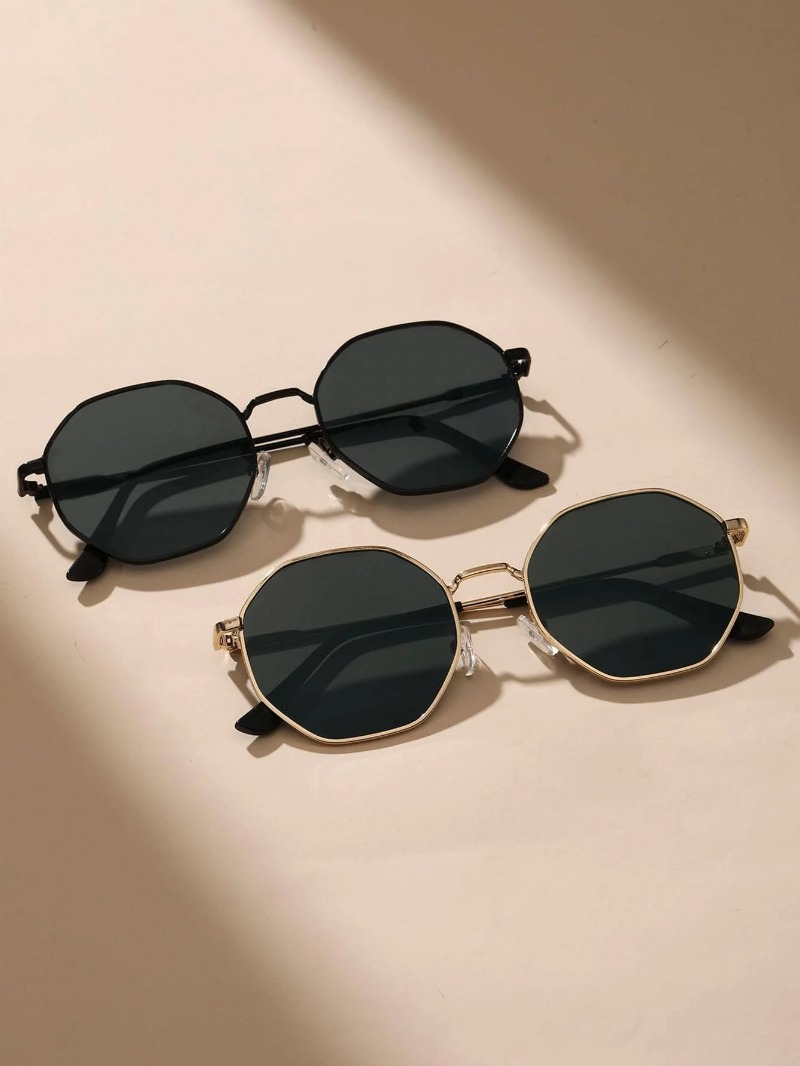 1/3 Stuks Metalen Geometrisch- - Men'S Fashion Round Glasses recensie en prijs
