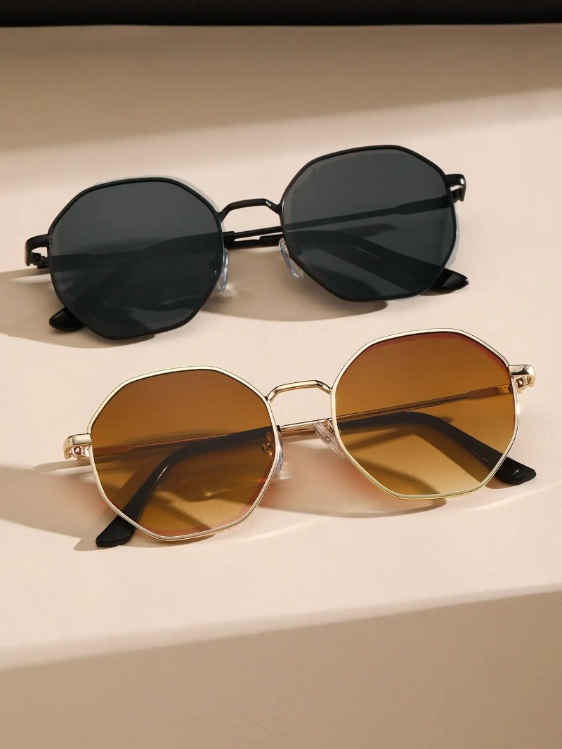 1/3 Stuks Metalen Geometrisch- - Men'S Fashion Round Glasses recensie en prijs