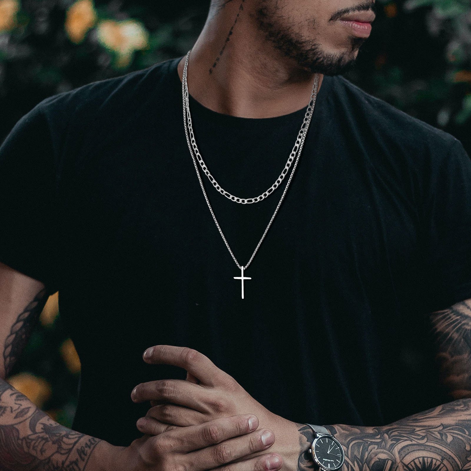 Trendy kruisketting voor heren - Mens Fashion In The 50S recensie en prijs