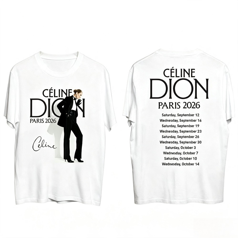 Celine Dion Paris 2026 Tour T- - Paris Fashion Men recensie en prijs