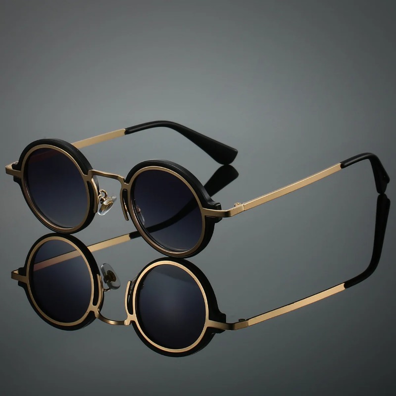 Nieuwe Retro Metalen Ronde Fra - Men'S Fashion Round Glasses recensie en prijs