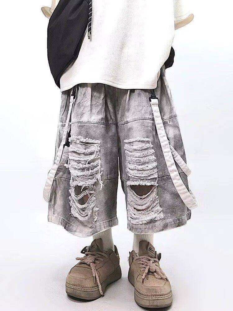 Retro hiphop heren gescheurde  - Men Fashion Jeans recensie en prijs