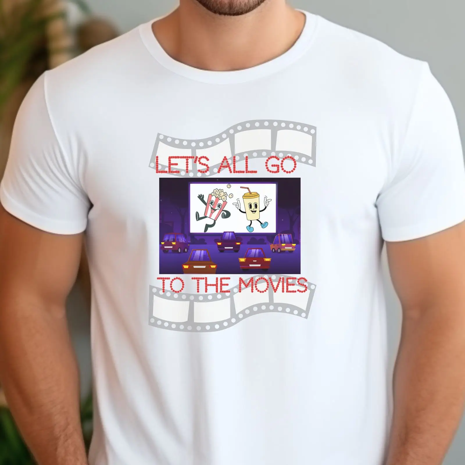 Retro Drive In Movie T-shirt V - Mens Fashion In The 50S recensie en prijs