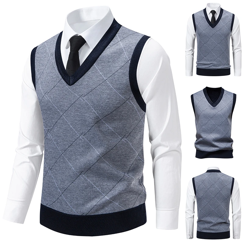 Heren gebreide warme trui in h - Men'S Fashion V Neck Sweater recensie en prijs
