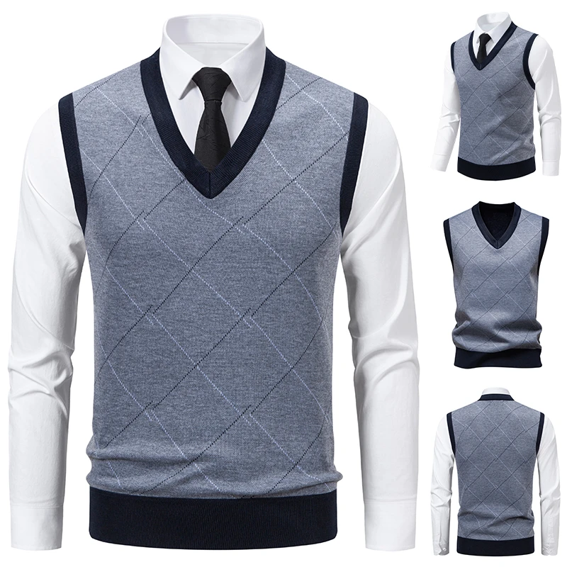 Heren gebreide warme trui in h - Men'S Fashion V Neck Sweater recensie en prijs